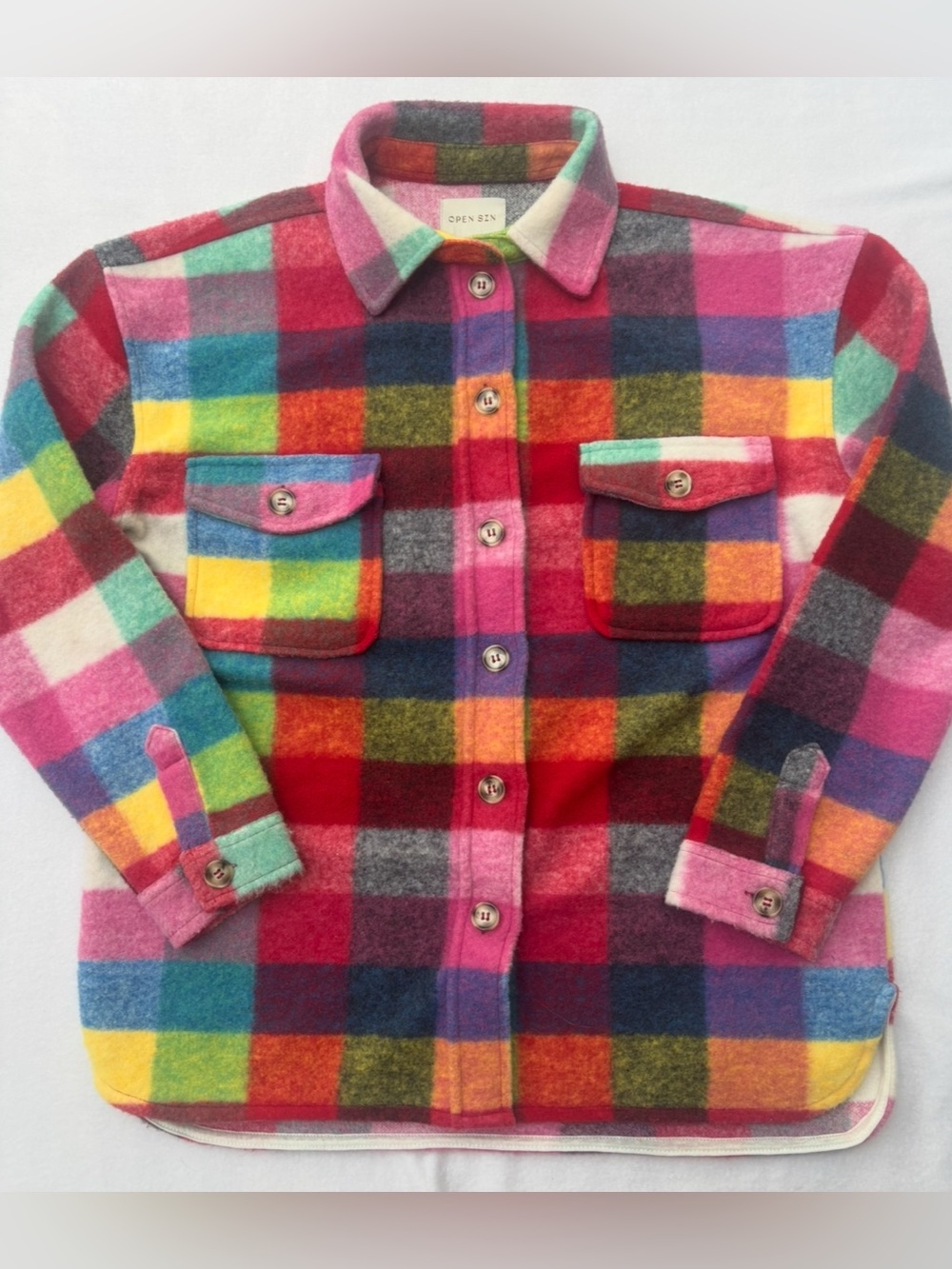 Buckle - Open Szn Multicolor Plaid Button-Down Jacket